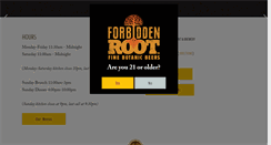 Desktop Screenshot of forbiddenroot.com