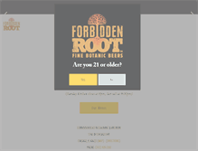 Tablet Screenshot of forbiddenroot.com